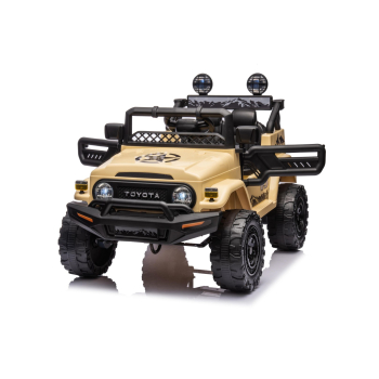 Toyota FJ Cruiser dla dzieci Beżowy + Pilot + Napęd 4x4 + Audio LED + EVA + Wolny Start